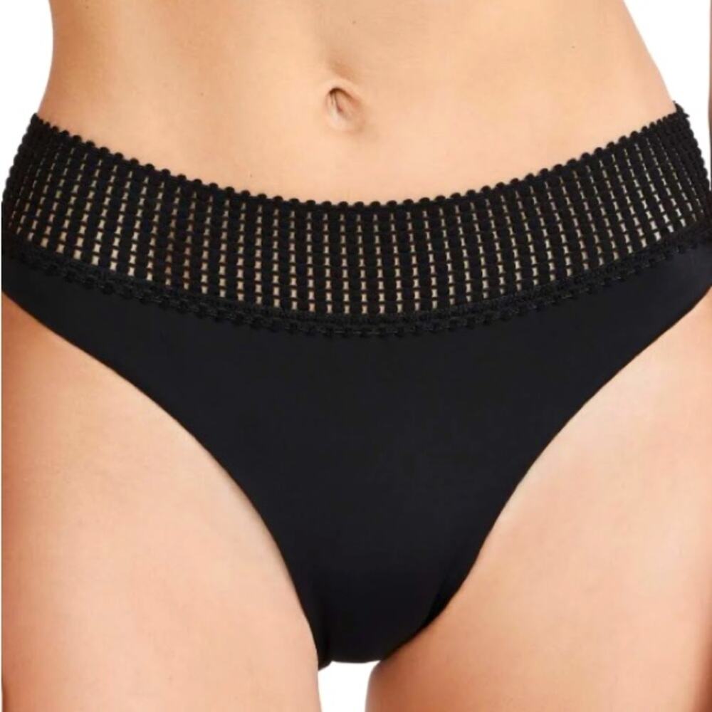 NWT MSRP$88 Peixoto Carine Mesh Waistband Bikini Bottoms, Size Medium